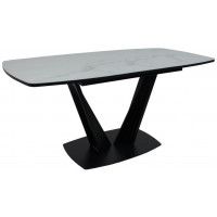 Стол КАРАКАС фотопечать 1300(1615)*800 мрамор №2 /черный купить в Минске