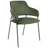 Стул Аврора КАВАЛА хвойный Эстель 62 /Черный матовый