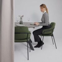 Стул Аврора КАВАЛА хвойный Эстель 62 /Черный матовый купить в Минске