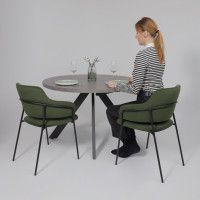 Стул Аврора КАВАЛА хвойный Эстель 62 /Черный матовый купить в Минске