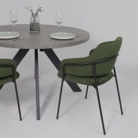 Стул Аврора КАВАЛА хвойный Эстель 62 /Черный матовый купить в Минске