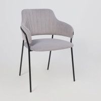 Стул Аврора КАВАЛА светло-серый Эстель 49/черный матовый купить в Минске Стул Аврора КАВАЛА светло-серый Эстель 49/черный матовый купить в Минске