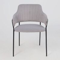 Стул Аврора КАВАЛА светло-серый Эстель 49/черный матовый купить в Минске Стул Аврора КАВАЛА светло-серый Эстель 49/черный матовый купить в Минске