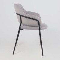 Стул Аврора КАВАЛА светло-серый Эстель 49/черный матовый купить в Минске Стул Аврора КАВАЛА светло-серый Эстель 49/черный матовый купить в Минске