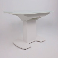 Стол КОРСИКА (фотопечать) мрамор белый / белый матовый купить в Минске