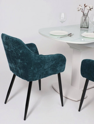 Стол КОРСИКА (фотопечать) мрамор белый / белый матовый купить в Минске