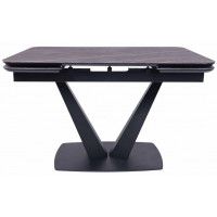 Стол ЛЕ-МАН 1200(1840)*800 коричневый Noir Desir bocciardato/черный матовый купить в Минске