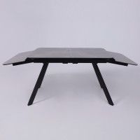 Стол ЛЕОН 1200(1840)*800*760 Камень серый Bayona Grey/Черный матовый купить в Минске