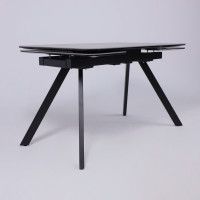 Стол ЛЕОН 1200(1840)*800*760 Камень серый Bayona Grey/Черный матовый купить в Минске