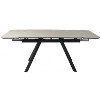 Стол ЛЕОН 1200(1840)*800*750 камень слоновая кость/черный матовый купить в Минске Стол ЛЕОН 1200(1840)*800*750 камень слоновая кость/черный матовый купить в Минске