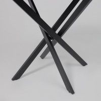 Стол МЕХИКО D950 камень черный / черный матовый Стол МЕХИКО D950 камень черный / черный матовый