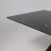 Стол МОНАКО NEW 1600(2240)*900 камень черный Greys Black/черный матовый Стол МОНАКО NEW 1600(2240)*900 камень черный Greys Black/черный матовый