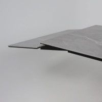 Стол МОНАКО NEW 1600(2240)*900 камень серый Greys Grey/черный матовый