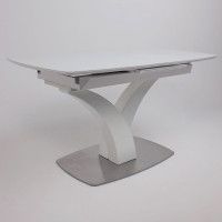 Стол НОТР ДАМ MODERNE 1400(1800)*850 белый/белый муар купить в Минске