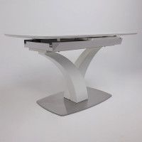 Стол НОТР ДАМ MODERNE 1400(1800)*850 белый/белый муар купить в Минске