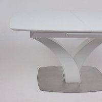 Стол НОТР ДАМ MODERNE 1400(1800)*850 белый/белый муар купить в Минске