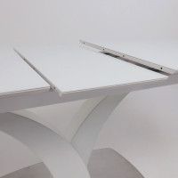 Стол НОТР ДАМ MODERNE 1400(1800)*850 белый/белый муар купить в Минске