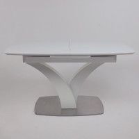 Стол НОТР ДАМ MODERNE 1400(1800)*850 белый/белый муар купить в Минске