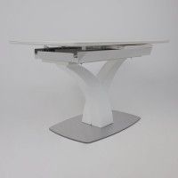 Стол НОТР ДАМ MODERNE 1400(1800)*850 камень белый Calacata vagli/белый муар купить в Минске