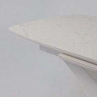 Стол НОТР ДАМ MODERNE 1400(1800)*850 камень белый Calacata vagli/белый муар купить в Минске