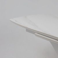 Стол НОТР ДАМ MODERNE 1400(1800)*850 камень светло-серый Greys Snow/белый муар купить в Минске