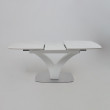 Стол НОТР ДАМ MODERNE 1400(1800)*850 камень светло-серый Greys Snow/белый муар купить в Минске