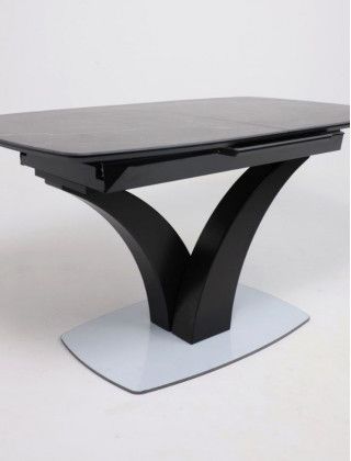Стол НОТР ДАМ MODERNE 1400(1800)*850 камень черный Greys Black /черный матовый купить в Минске