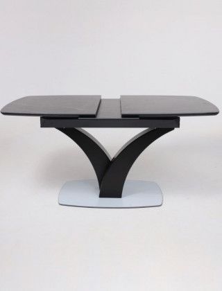 Стол НОТР ДАМ MODERNE 1400(1800)*850 камень черный Greys Black /черный матовый купить в Минске
