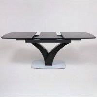 Стол НОТР ДАМ MODERNE 1400(1800)*850 камень черный Greys Black /черный матовый купить в Минске