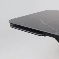 Стол РЕЙН NEW 1400(2040)*900 камень черный Greys Black/черный матовый