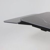 Стол РЕЙН NEW 1400(2040)*900 камень черный Greys Black/черный матовый