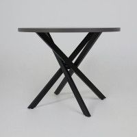 Стол РИГА D950 ароза реликтовая/черный