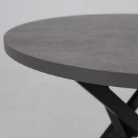 Стол РИГА D950 ароза реликтовая/черный