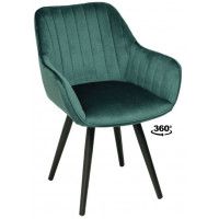 Стул Аврора РОАН 2 изумрудный велюр Монолит Эмералд/черный