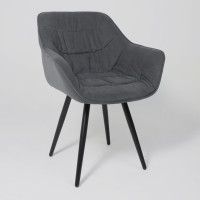 Стул Аврора САНТАНА 2 графитовый велюр Бренди Графит/черный купить в Минске
