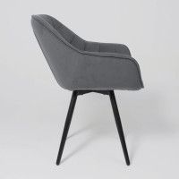 Стул Аврора САНТАНА 2 графитовый велюр Бренди Графит/черный купить в Минске