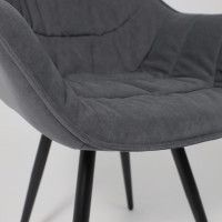 Стул Аврора САНТАНА 2 графитовый велюр Бренди Графит/черный купить в Минске