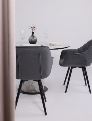 Стул Аврора САНТАНА 2 графитовый велюр Бренди Графит/черный купить в Минске