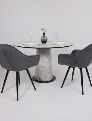 Стул Аврора САНТАНА 2 графитовый велюр Бренди Графит/черный купить в Минске