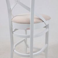 Стул Аврора СОЛО ВЕНСКИЙ полубарный кремовый велюр Вивальди 02/белый купить в Минске