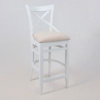 Стул Аврора СОЛО ВЕНСКИЙ полубарный кремовый велюр Вивальди 02/белый купить в Минске