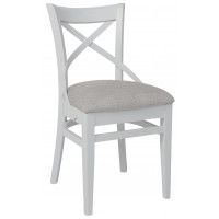 Стул Аврора СОЛО ВЕНСКИЙ светло-серый велюр Бордо 01/белый