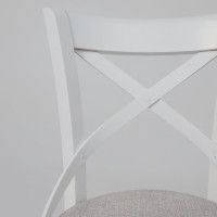 Стул Аврора СОЛО ВЕНСКИЙ светло-серый велюр Бордо 01/белый купить в Минске