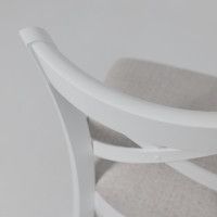 Стул Аврора СОЛО ВЕНСКИЙ светло-серый велюр Бордо 01/белый купить в Минске