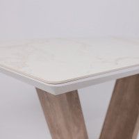 Стол ТОРОНТО 1400(1715)*800 камень белый Greys white/Ель умбра купить в Минске