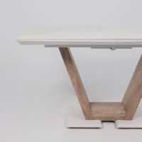 Стол ТОРОНТО 1400(1715)*800 камень белый Greys white/Ель умбра купить в Минске