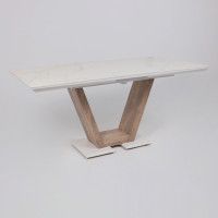 Стол ТОРОНТО 1400(1715)*800 камень белый Greys white/Ель умбра купить в Минске