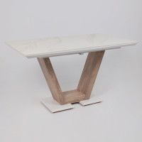 Стол ТОРОНТО 1400(1715)*800 камень белый Greys white/Ель умбра купить в Минске