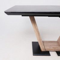 Стол ТОРОНТО 1400(1715)*800 камень серый Greys black/Ель умбра купить в Минске