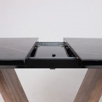 Стол ТОРОНТО 1400(1715)*800 камень серый Greys black/Ель умбра купить в Минске